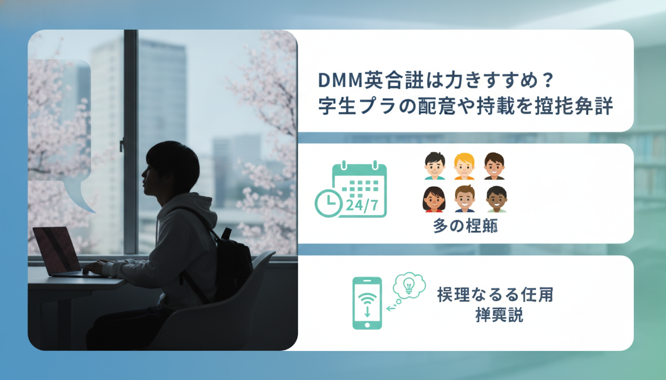 DMM英会話は大学生におすすめ?学生プランの料金や特徴を徹底解説