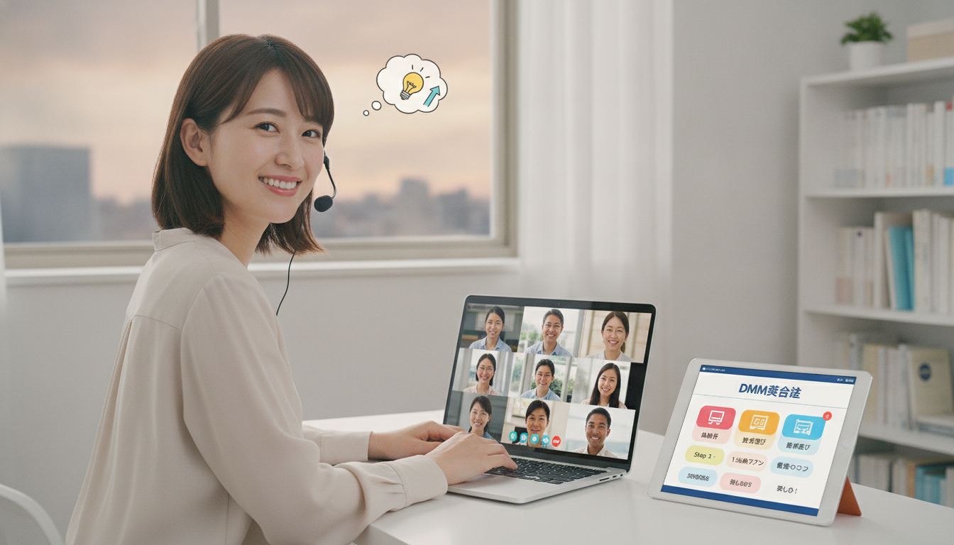 DMM英会話は初心者でも大丈夫？始め方から教材選びまで5つのステップで解説